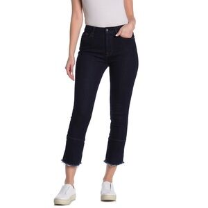 JEN7 by 7FAM Ruffle Hem Ankle Skinny Jeans